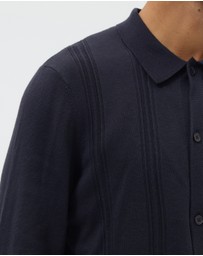AERE - Silk Blend Textured Knit Shirt