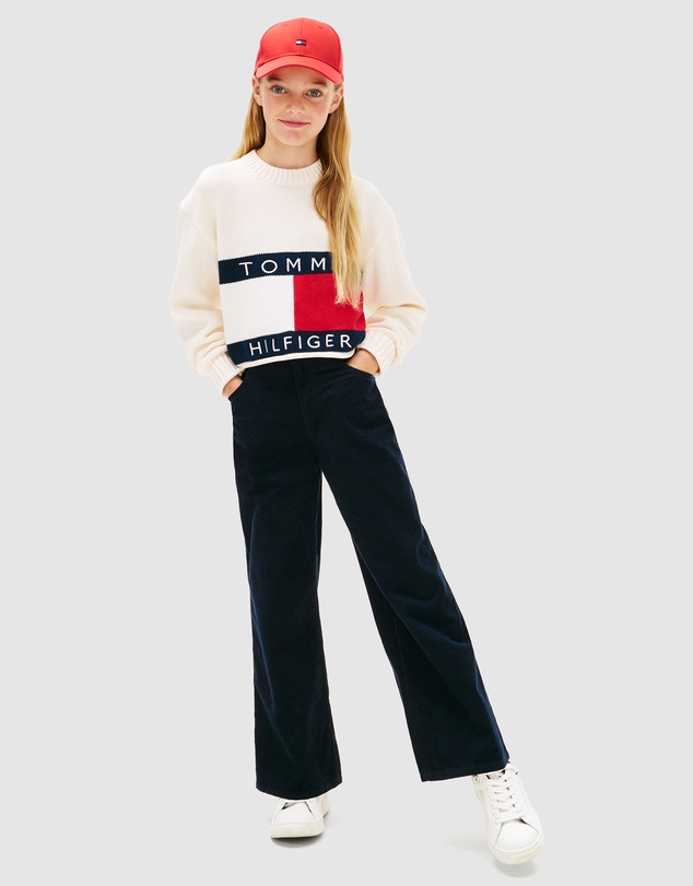 Tommy Hilfiger - Heritage Flag Rib-Knit Relaxed Jumper - Kids