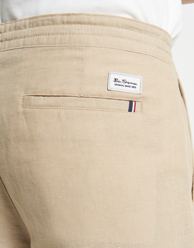 Ben Sherman - Linen Cotton Drawcord Short