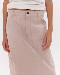 Cloth & Co. - The Long Element Skirt | Mushroom