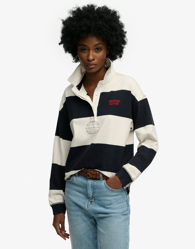 Superdry - Heritage Stripe Rugby Top
