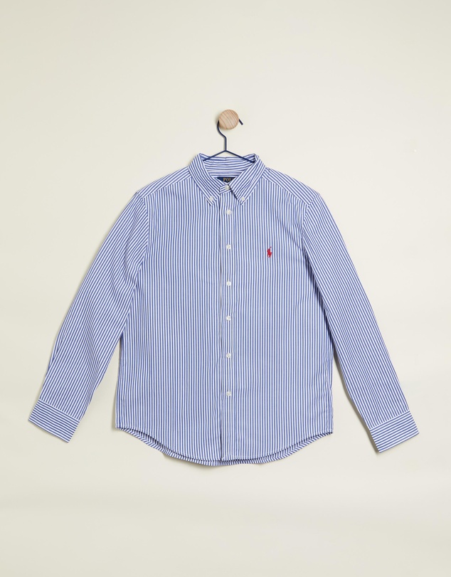 Polo Ralph Lauren - Striped Cotton Poplin Shirt - Teens - ICONIC EXCLUSIVE