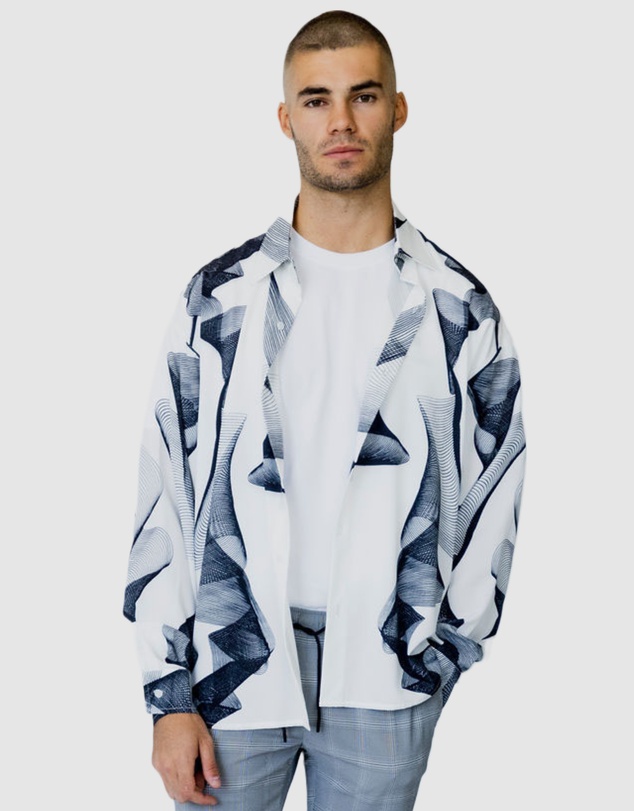 Justin Cassin - Lark Print Casual Shirt