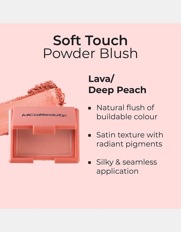 MCoBeauty - Soft Touch Powder Blush - Lava