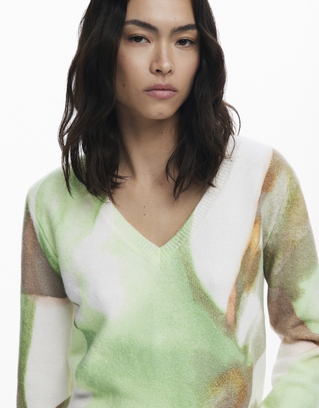 Desigual - Soft V-neck sweater