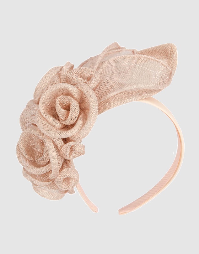 Max Alexander - Flower Sinamay Nude Fascinator Headband