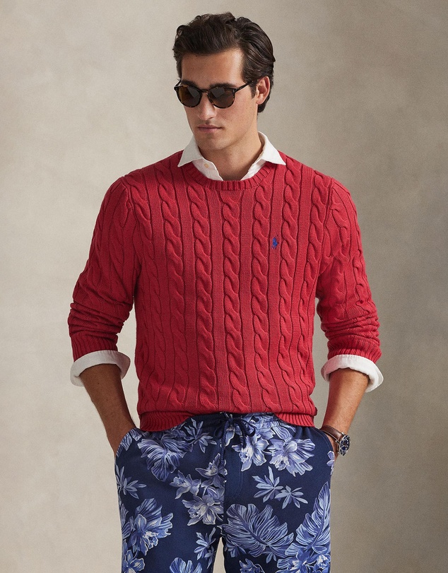Polo Ralph Lauren - ICONIC EXCLUSIVE - Cable-Knit Cotton Sweater