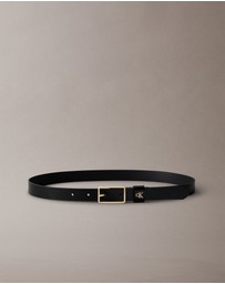 Calvin Klein - Full Grain Leather Logo Belt