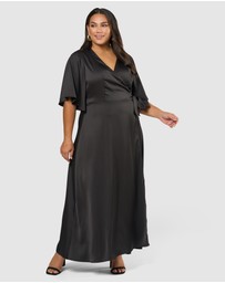 Pink Dusk by Curve Project - Glitz and Glam Maxi Dress
