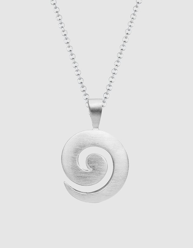Elli Jewelry - Necklace Spiral 925 Sterling Silver Matte