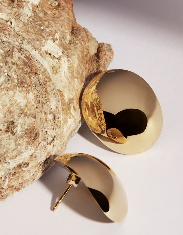 Najo - Fairwinds Yellow Gold Stud Earrings