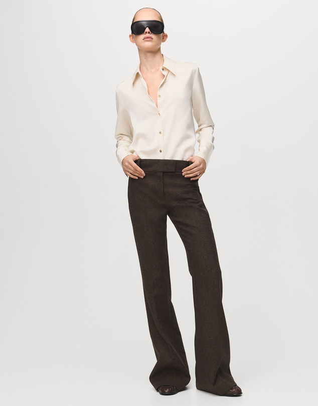 M.N.G - Satin Finish Flowy Shirt