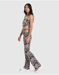 Neon Hart - Tammy Swirl Print Tie Back Bodice