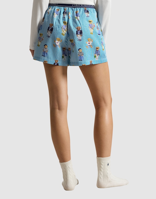 Polo Ralph Lauren - Polo Bear Print Striped Cotton Boxer Short