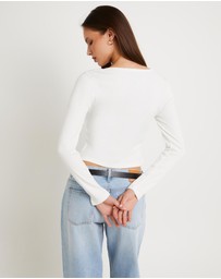 Alice In The Eve - Dixie Corset Long Sleeve Top