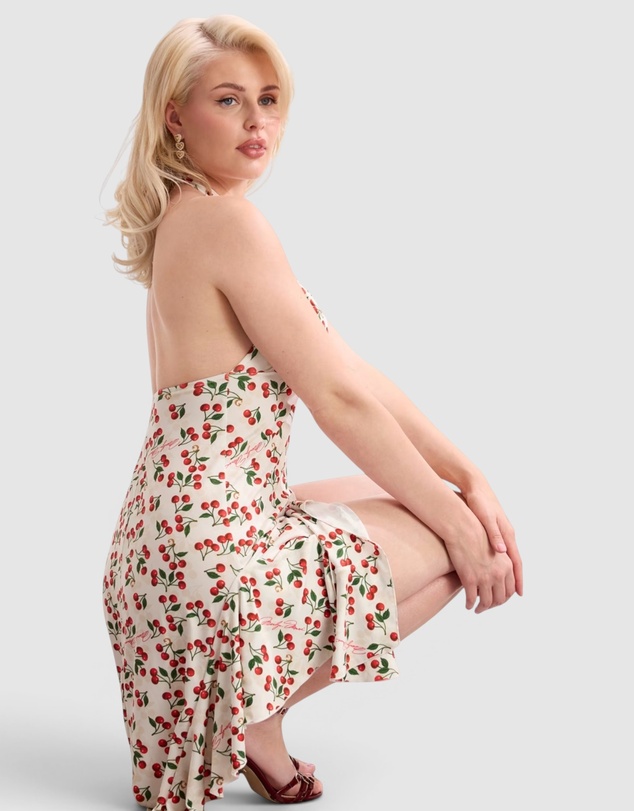 GUESS - Print Halter Neck Dress