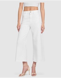 GUESS - Bellflower Crop Wide Leg Jeans