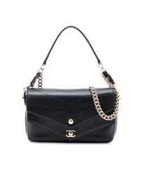 Pre-Loved by Azura Reborn - Pre-Loved Mini Quilted Sheepskin Double Chevron Flap