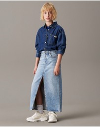 Calvin Klein Jeans - Girls Straight Denim Maxi Skirt