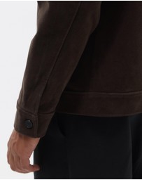 AERE - Suede Look Harrington Jacket