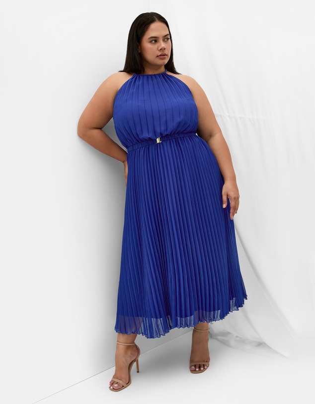 City Chic - Plus size DRESS RUBY MIDI - Lapis