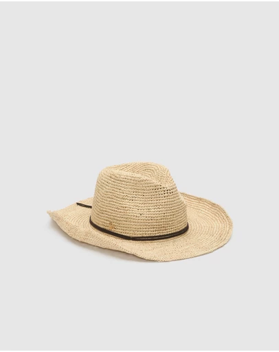 Seed Heritage - Wide Brim Raffia Fedora