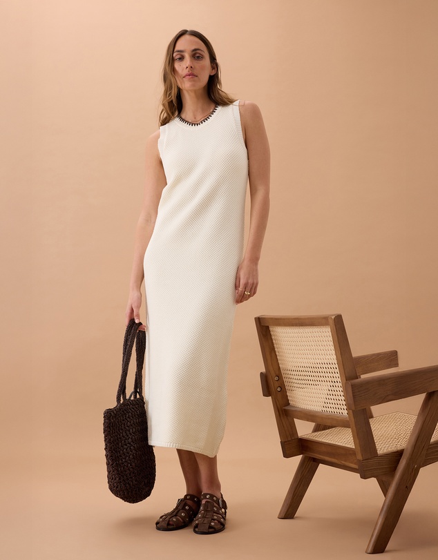 Ceres Life - Olive Knit Midi Dress