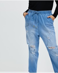 Hope & Harvest - Rosie Cropped Raw Joggers