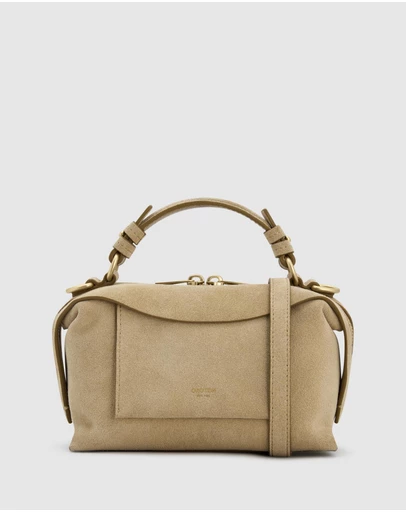 Oroton - Mica Mini Bowler Suede