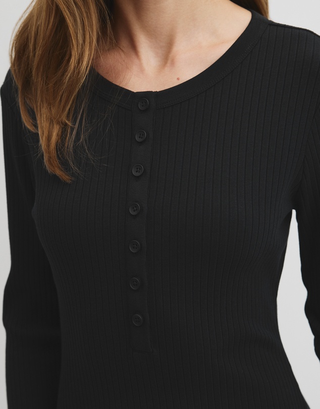 Country Road - Long Sleeve Henley Dress