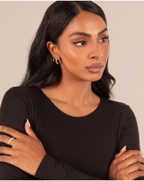Mestige - Imogen Petite Hoops - 18K Gold Plated