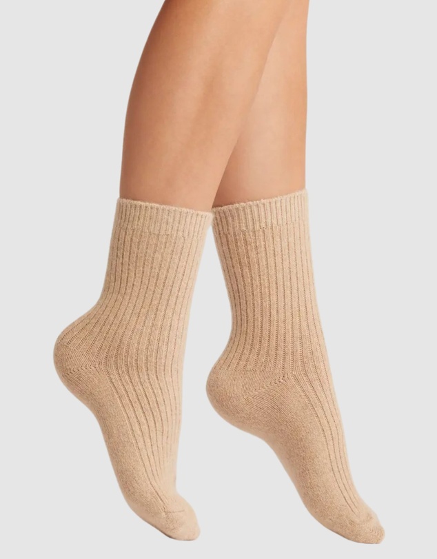 High Heel Jungle - Cashmere Cloud Sock - Almond