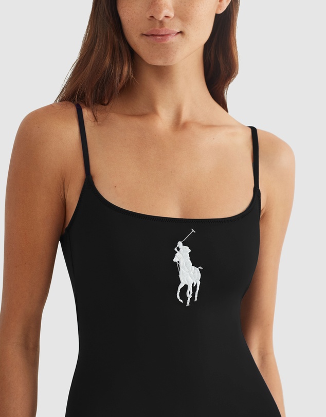 Polo Ralph Lauren - Kennedy High Leg Low Back One-Piece Swimsuit
