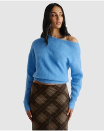 Decjuba - Abigail Tipped Shoulder Knit Jumper