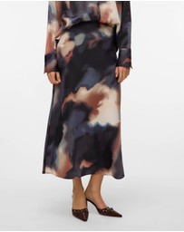 Vero Moda - Joa High Waisted Printed Maxi Skirt