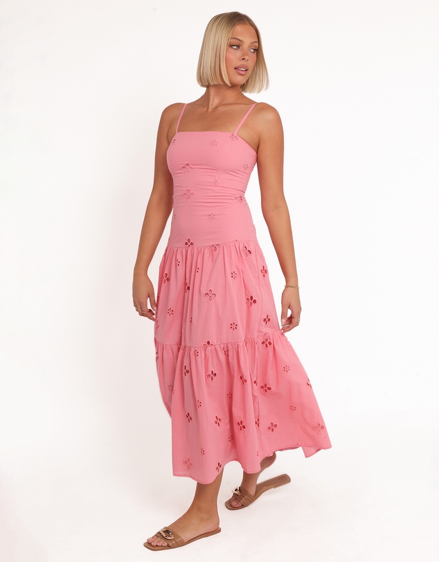 Petal & Pup - Botanique Midi Dress - Rose Broderie