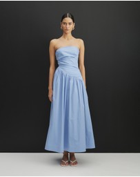 AERE - Kiera Strapless Midi Dress