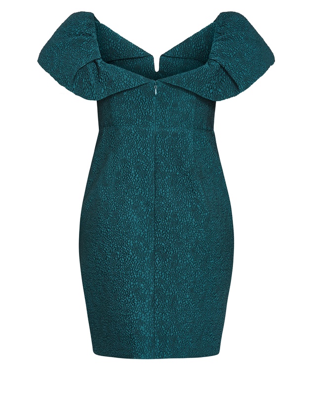 City Chic - Jez Puff Sleeve Mini Dress