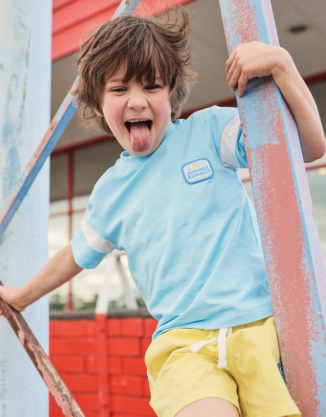 Rock Your Kid - Vance Tee in Baby Blue Sunrise