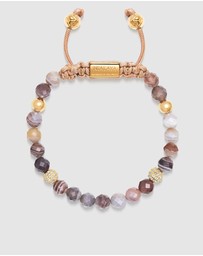 Nialaya Jewellery - Women's Beaded Bracelet with Botswana Agate