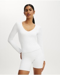 Cotton On Body Active - Ultra Soft Scoop Neck Long Sleeve Top