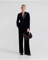 Oxford - Lydia Stretch Velvet Pants