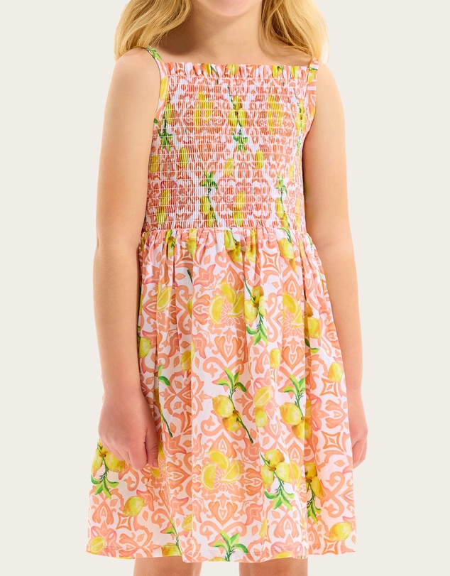 Seafolly - Lemon Tile Shirred Dress - Kids