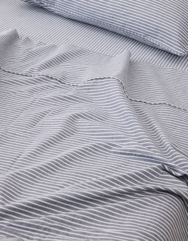Sheet Society - Leo Washed Cotton Stripe Full Sheet Set