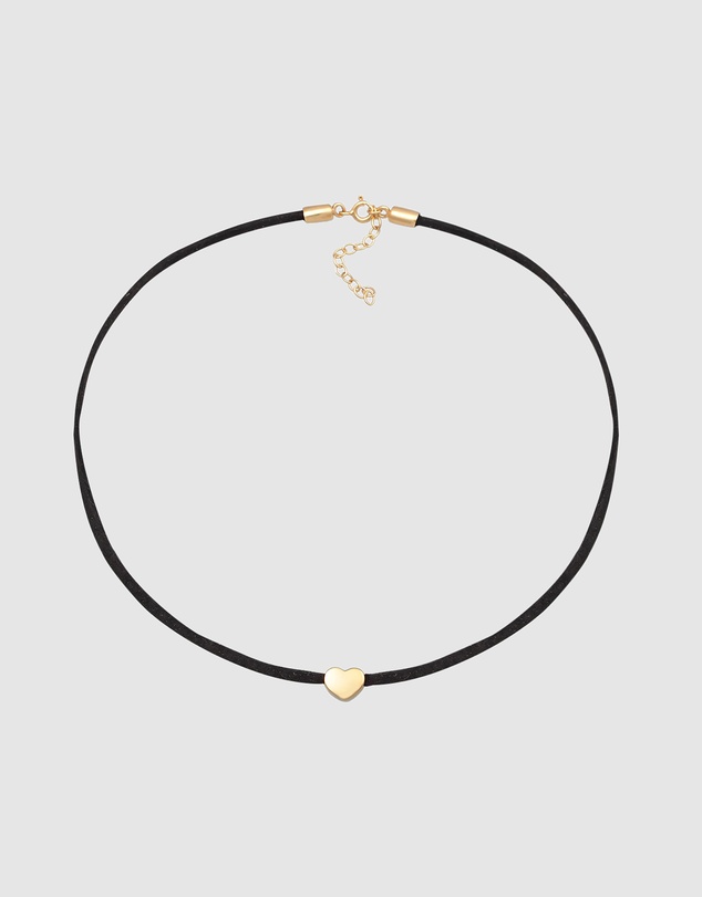 Elli Jewelry - Satin Heart Choker Necklace