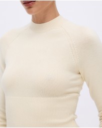 Minima Esenciales - Reese Cotton Cashmere Rib Knit Top