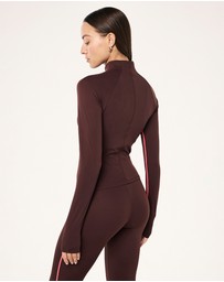 P.E Nation - Routine Quarter Zip LS Top