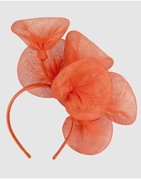 Max Alexander - Large Lilly Orange Flower Fascinator