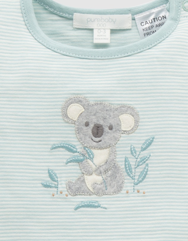 Purebaby - Australiana Short Growsuit- Babies