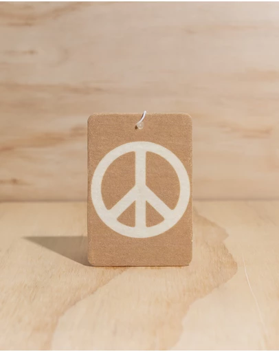 The Commonfolk Collective - Peace Sign Tan Air Freshener - 3 Pack